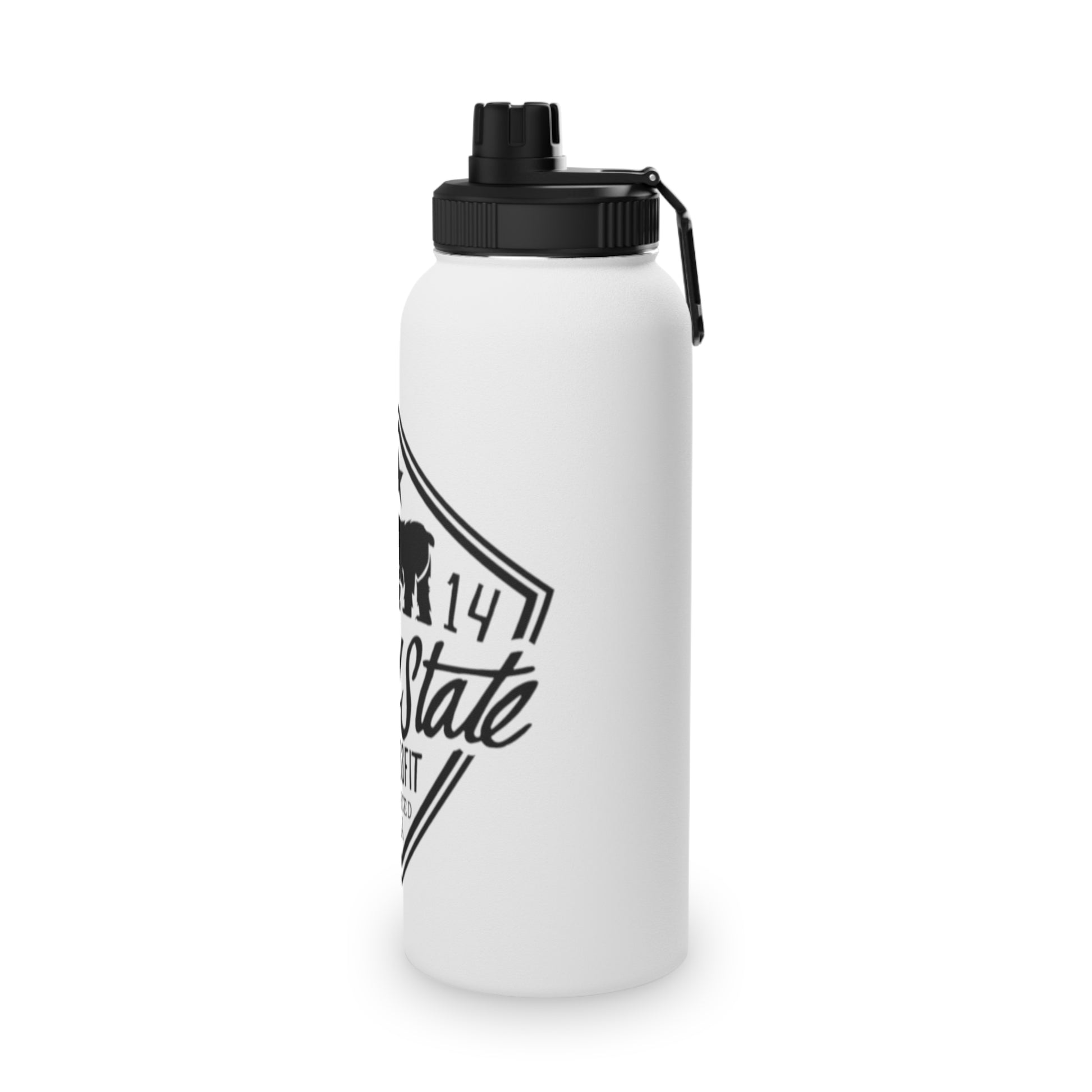 MSCF Shield Stainless Steel Water Bottle, Sports Lid.
