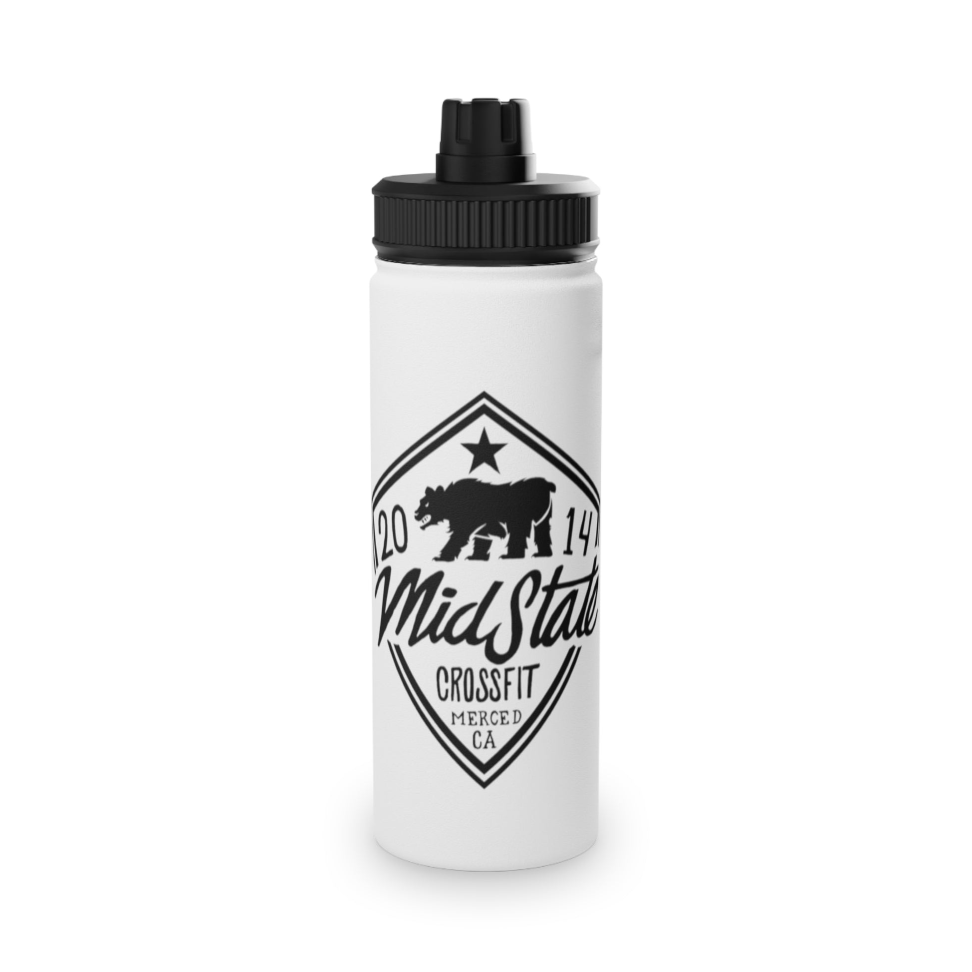MSCF Shield Stainless Steel Water Bottle, Sports Lid.