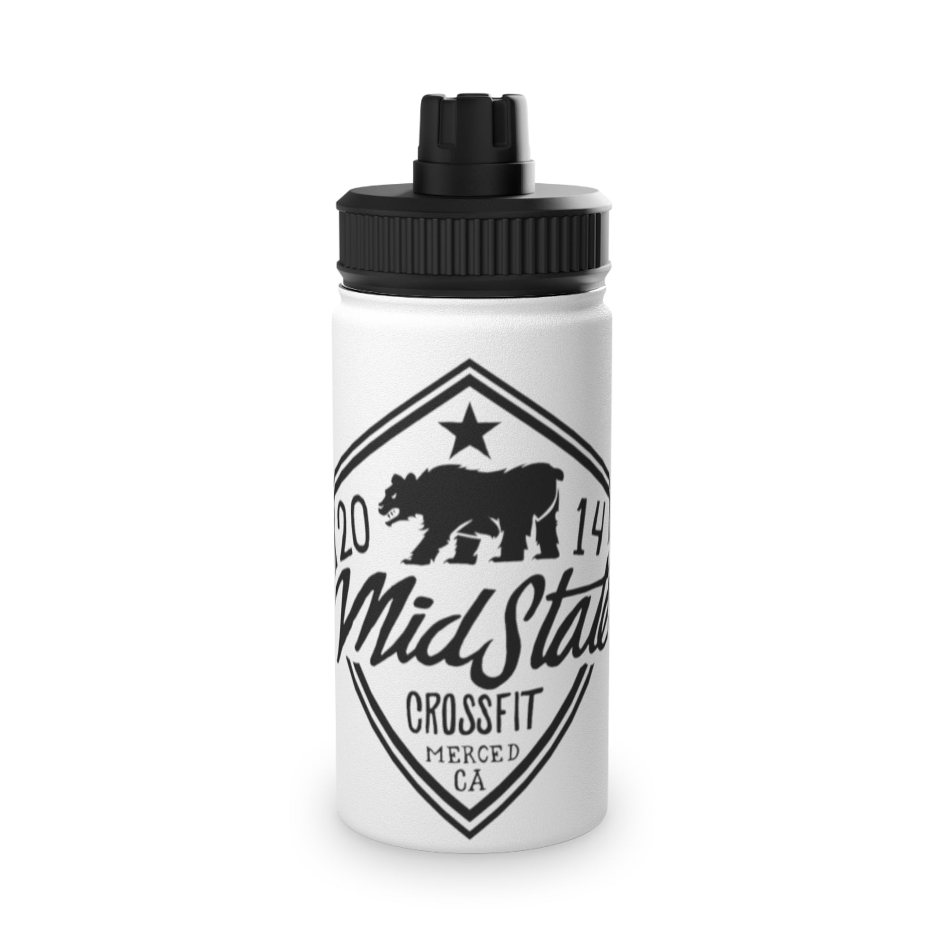 MSCF Shield Stainless Steel Water Bottle, Sports Lid.