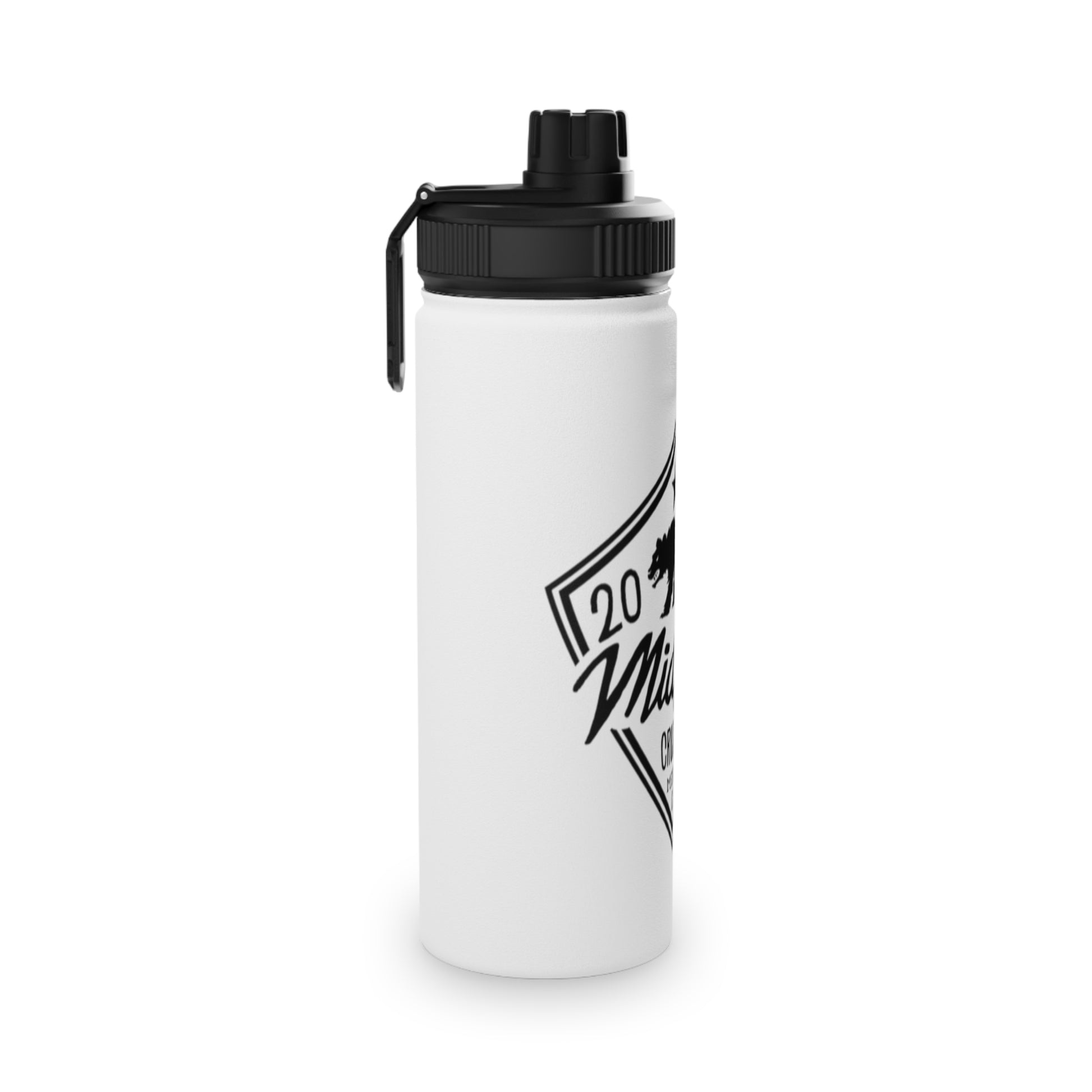 MSCF Shield Stainless Steel Water Bottle, Sports Lid.