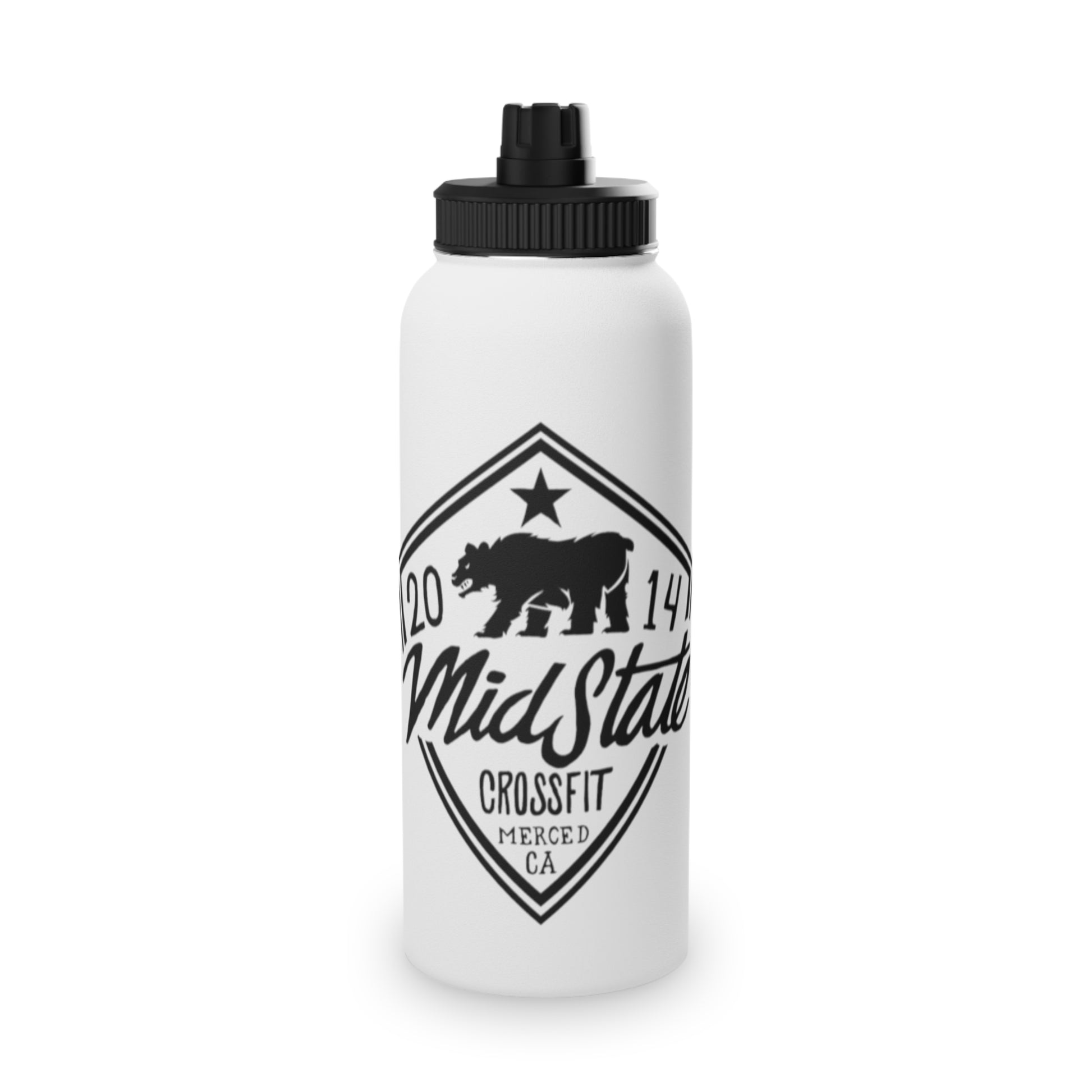 MSCF Shield Stainless Steel Water Bottle, Sports Lid.